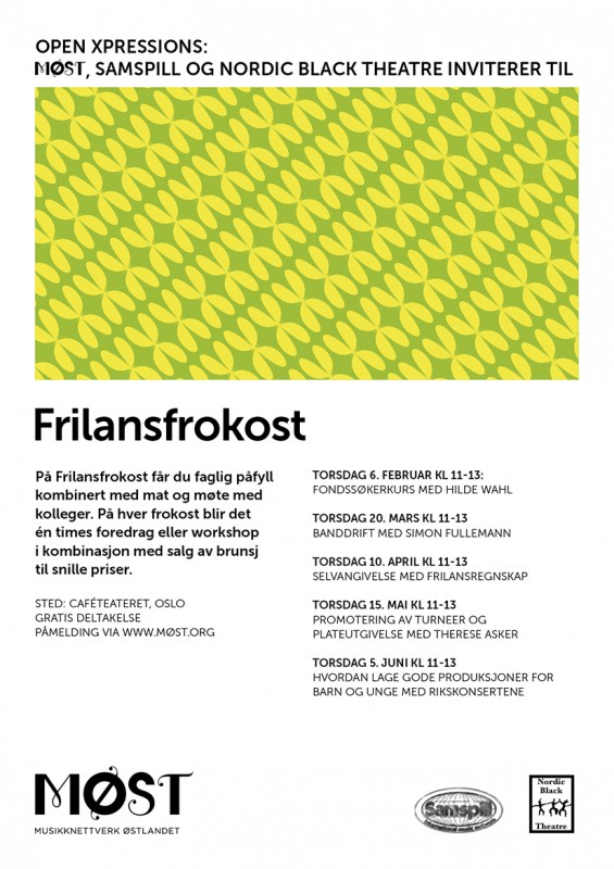 Plakat Frilansfrokost vaaren 2014-2