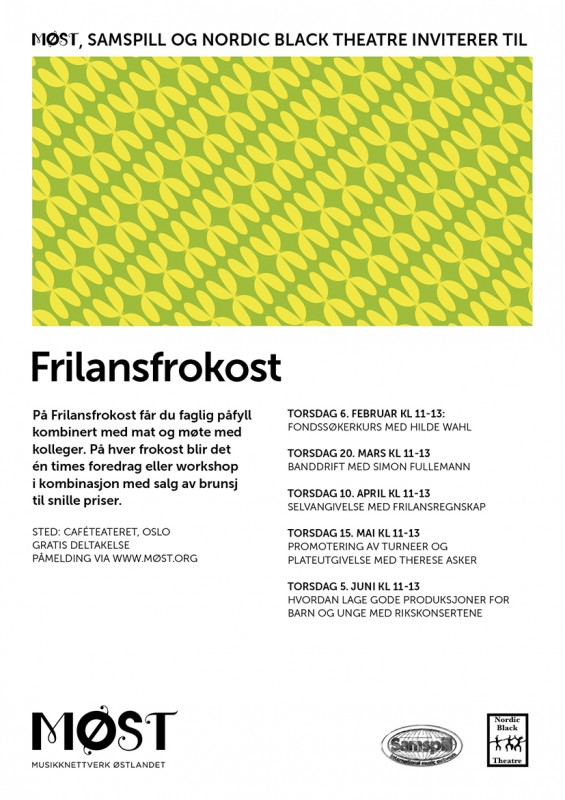 Plakat Frilansfrokost våren 2014